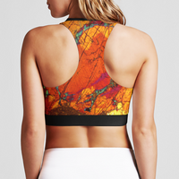 Front Zip Sports Bra: "The Red Rock"